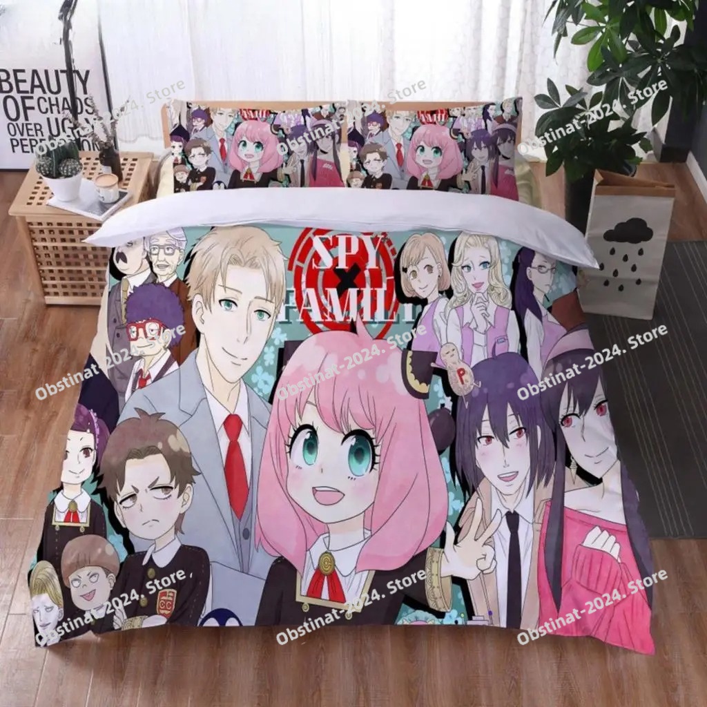 Home Textiles Bedding - 3D Printing Anime SpyXFamily Bedding Set