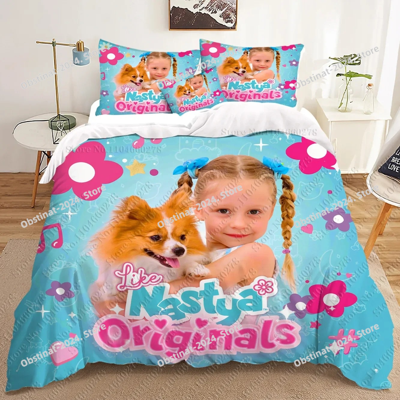 Home Textiles Bedding - fashion Anime Nastya 3D Bedding Sets