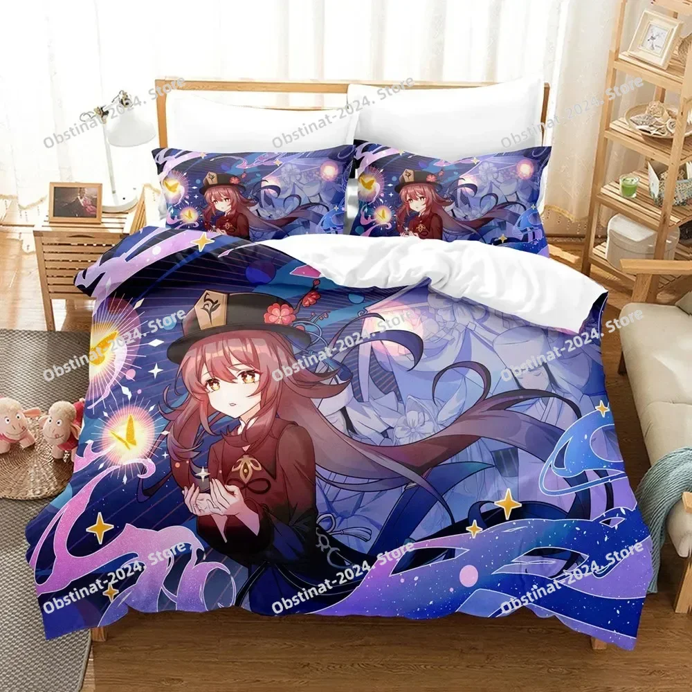 Home Textiles Bedding - Hu Tao Bedding Set Genshin Impact