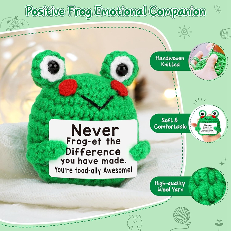 Funny Crochet Frog Figurines E - Home And Textiles Today 评论和价格