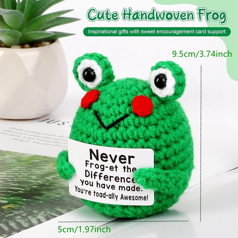 Funny Crochet Frog Figurines E - Home And Textiles Today 评论和价格