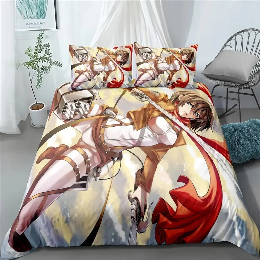 Fashion Anime Attack on Titan  - Home Textiles Bedding 评论和价格
