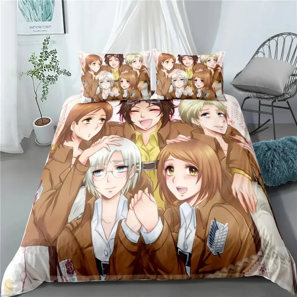 Fashion Anime Attack on Titan  - Home Textiles Bedding 评论和价格