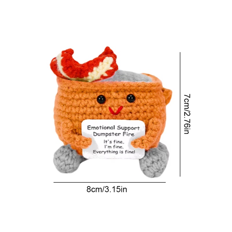 Handmade Crochet Dumpster Fire - Home And Textiles Today 评论和价格