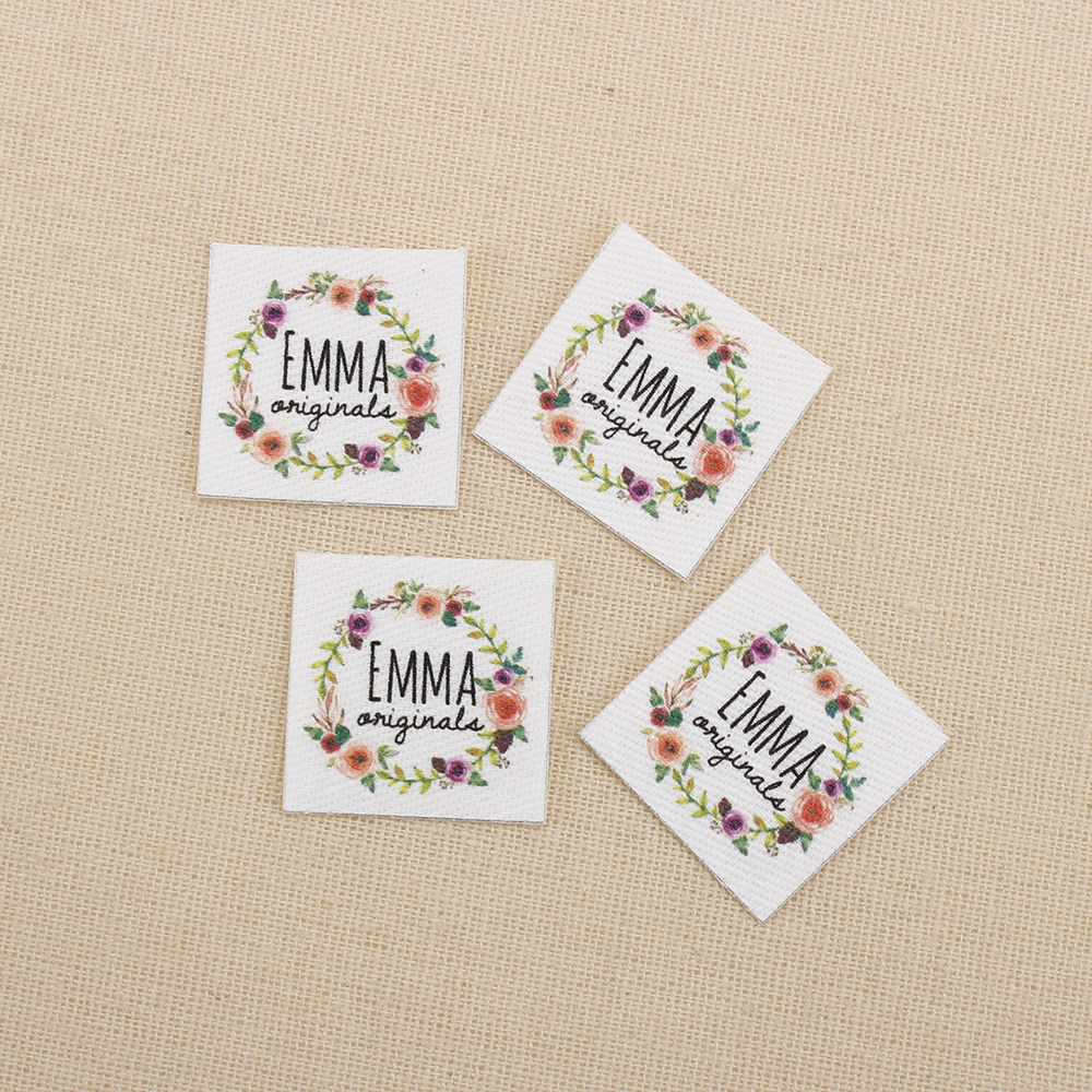 Custom Cotton Labels - Square  - Home Textiles Logo 评论和价格