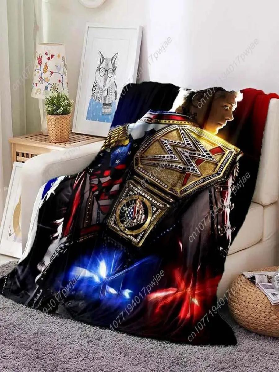 WWE Logo Flannel Throw Blanket - Home Textiles Logo 评论和价格