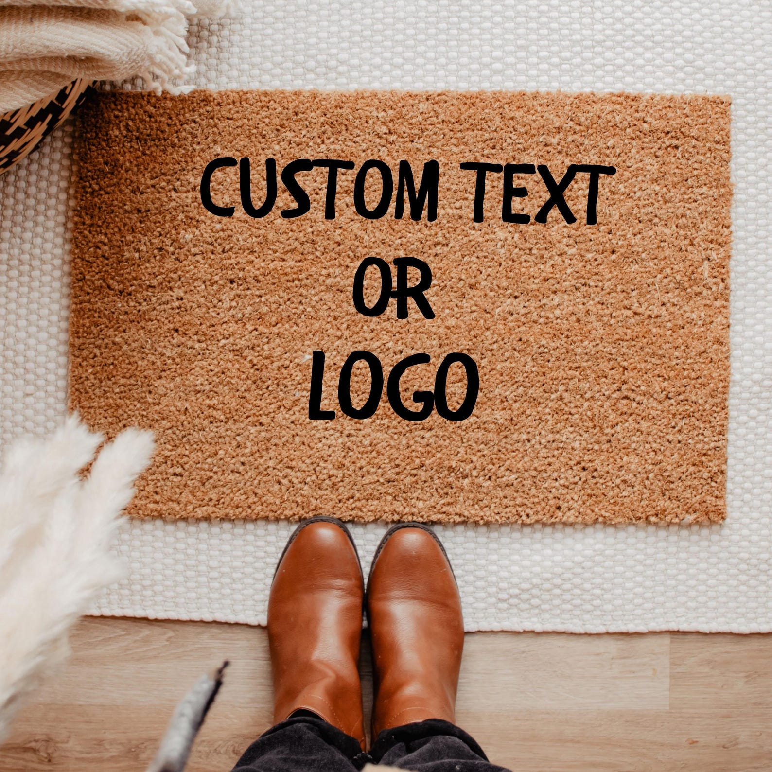 Brush Door Mat Personalised Fr - Home Textiles Logo 评论和价格