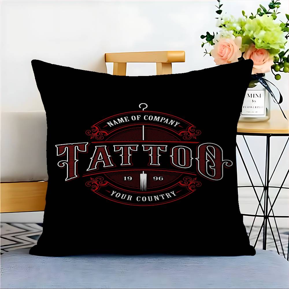 Tattoo Shop Logo Cushion Cover - Home Textiles Logo 评论和价格