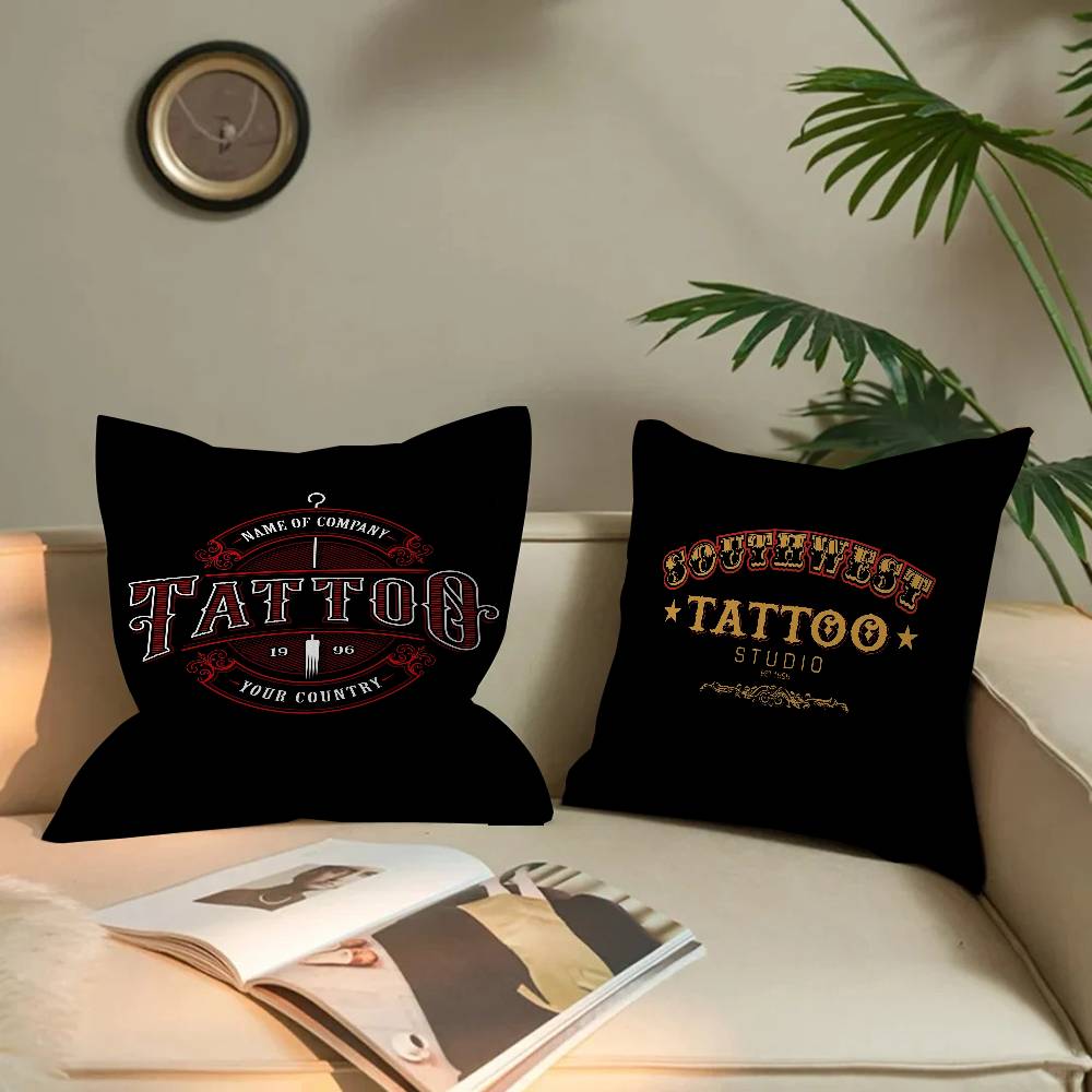 Tattoo Shop Logo Cushion Cover - Home Textiles Logo 评论和价格