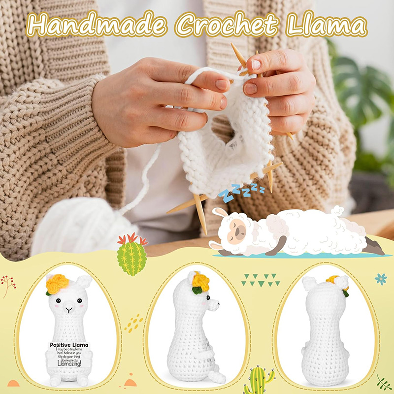 Funny Handmade Crochet Llama P - Home And Textiles Today 评论和价格