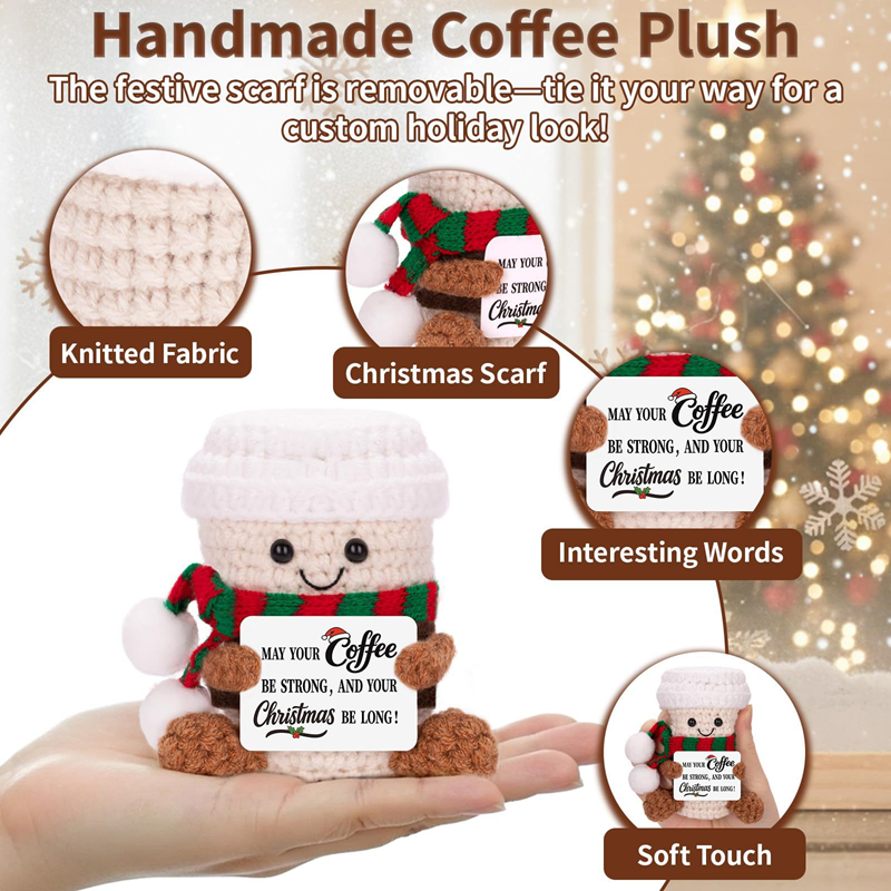 Handmade Crochet Coffee Doll w - Home And Textiles Today 评论和价格