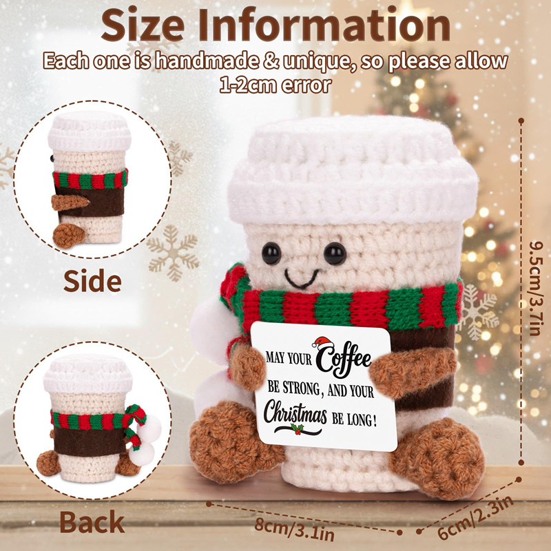 Handmade Crochet Coffee Doll w - Home And Textiles Today 评论和价格