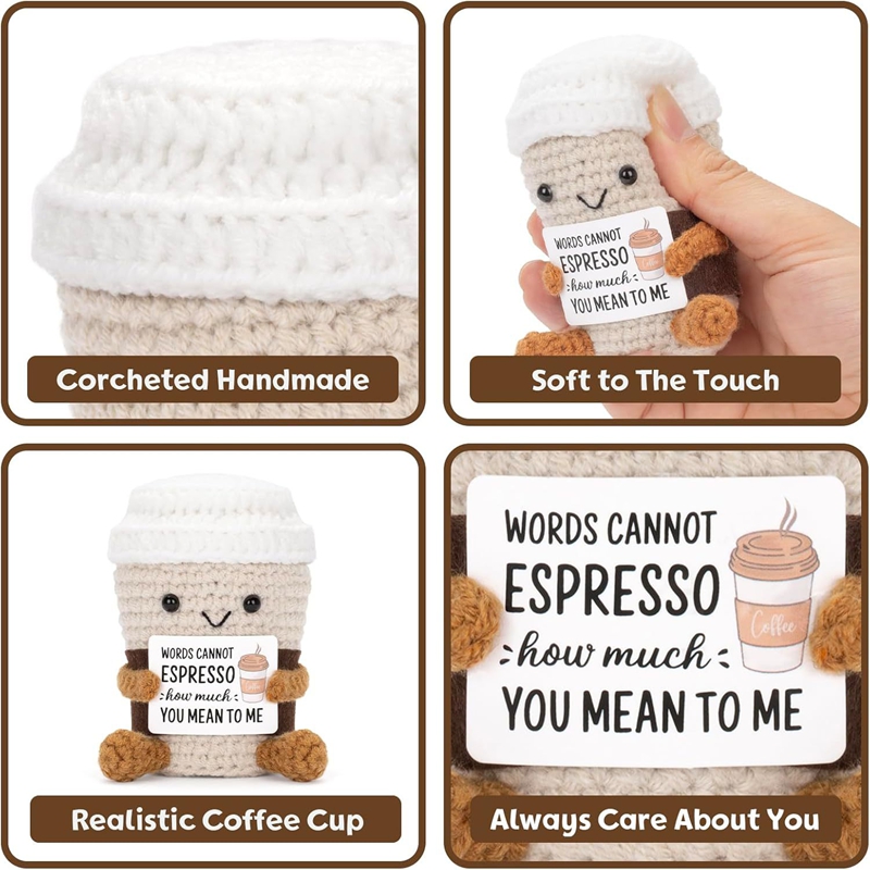 Handmade Crochet Coffee Doll w - Home And Textiles Today 评论和价格