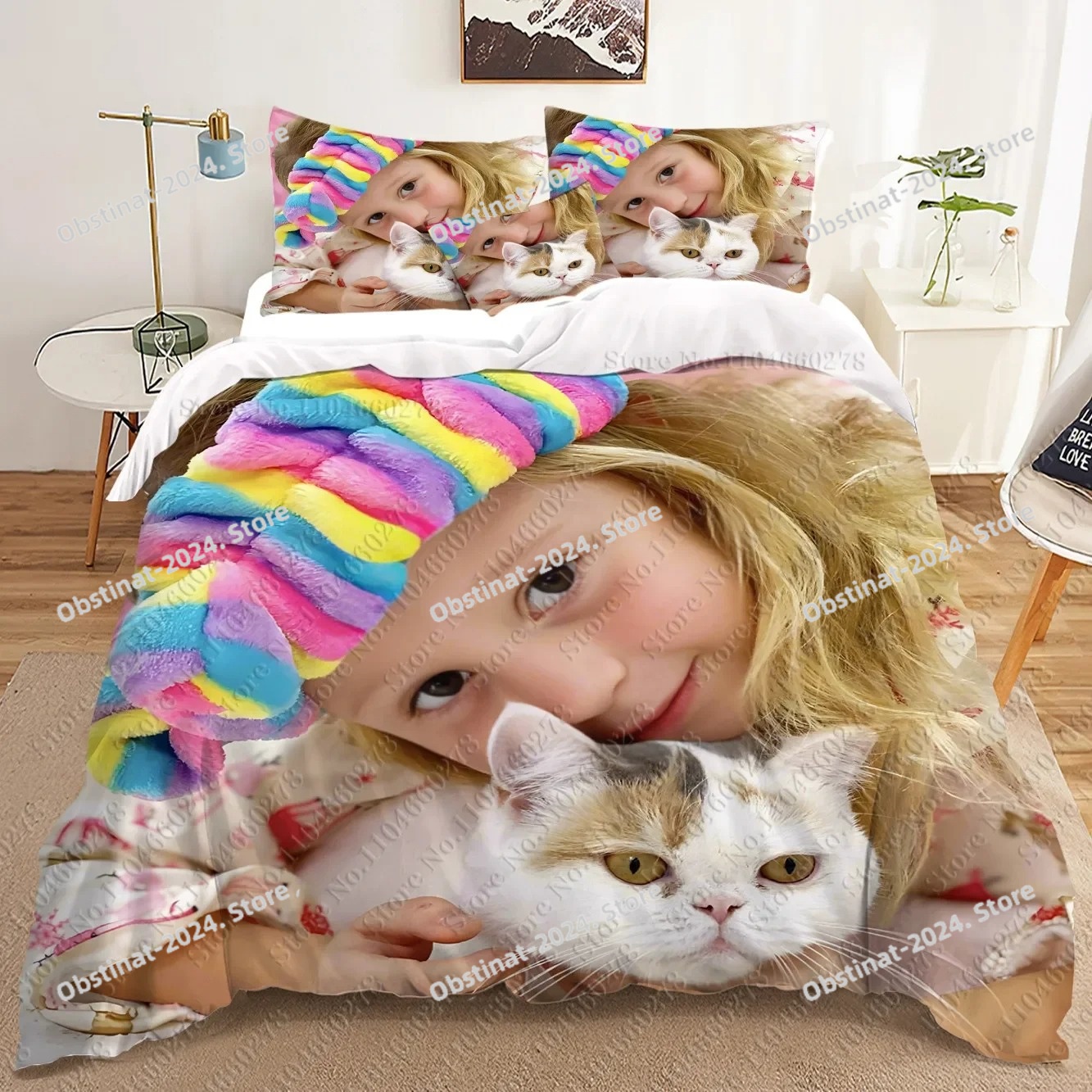 fashion Anime Nastya 3D Beddin - Home Textiles Bedding 评论和价格