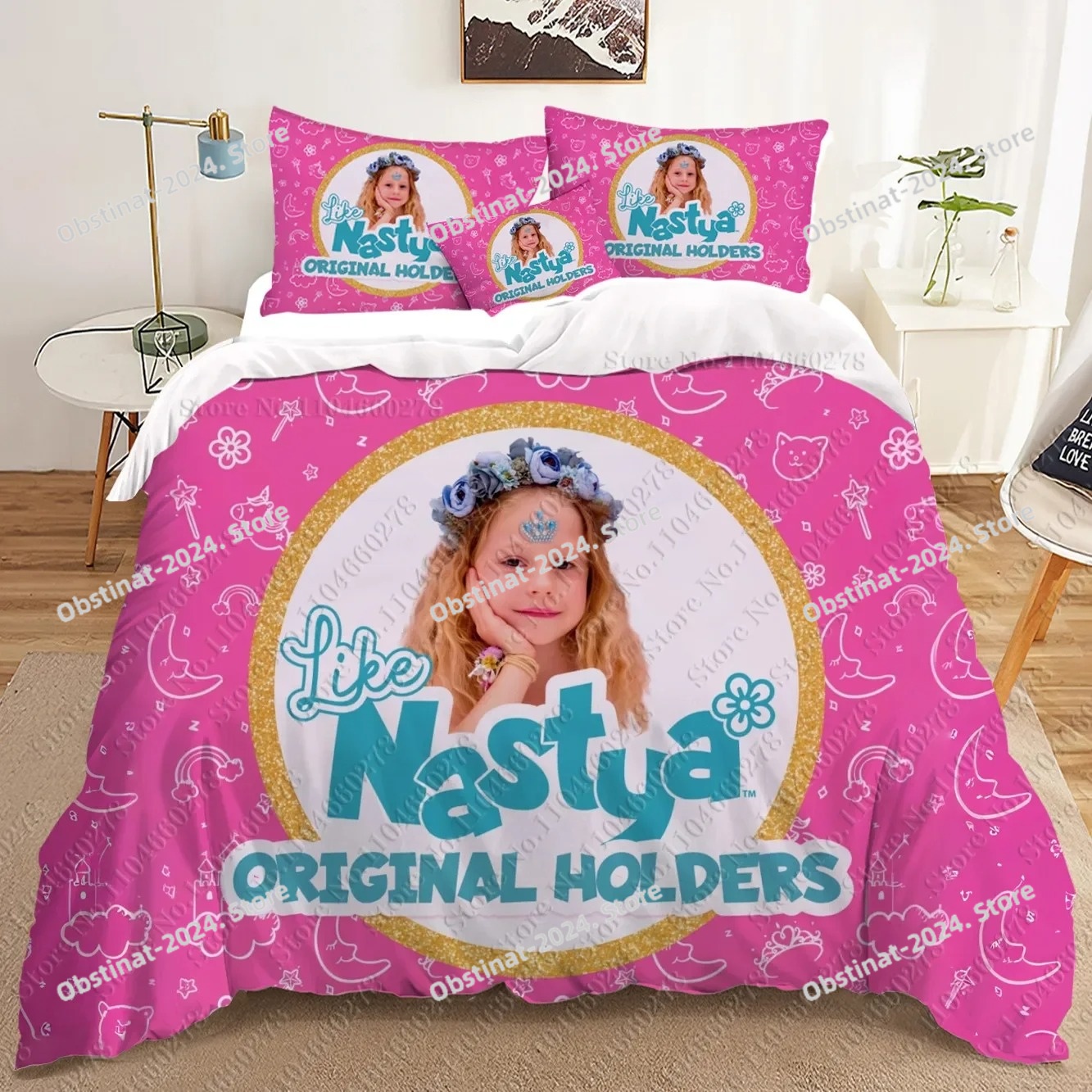 fashion Anime Nastya 3D Beddin - Home Textiles Bedding 评论和价格