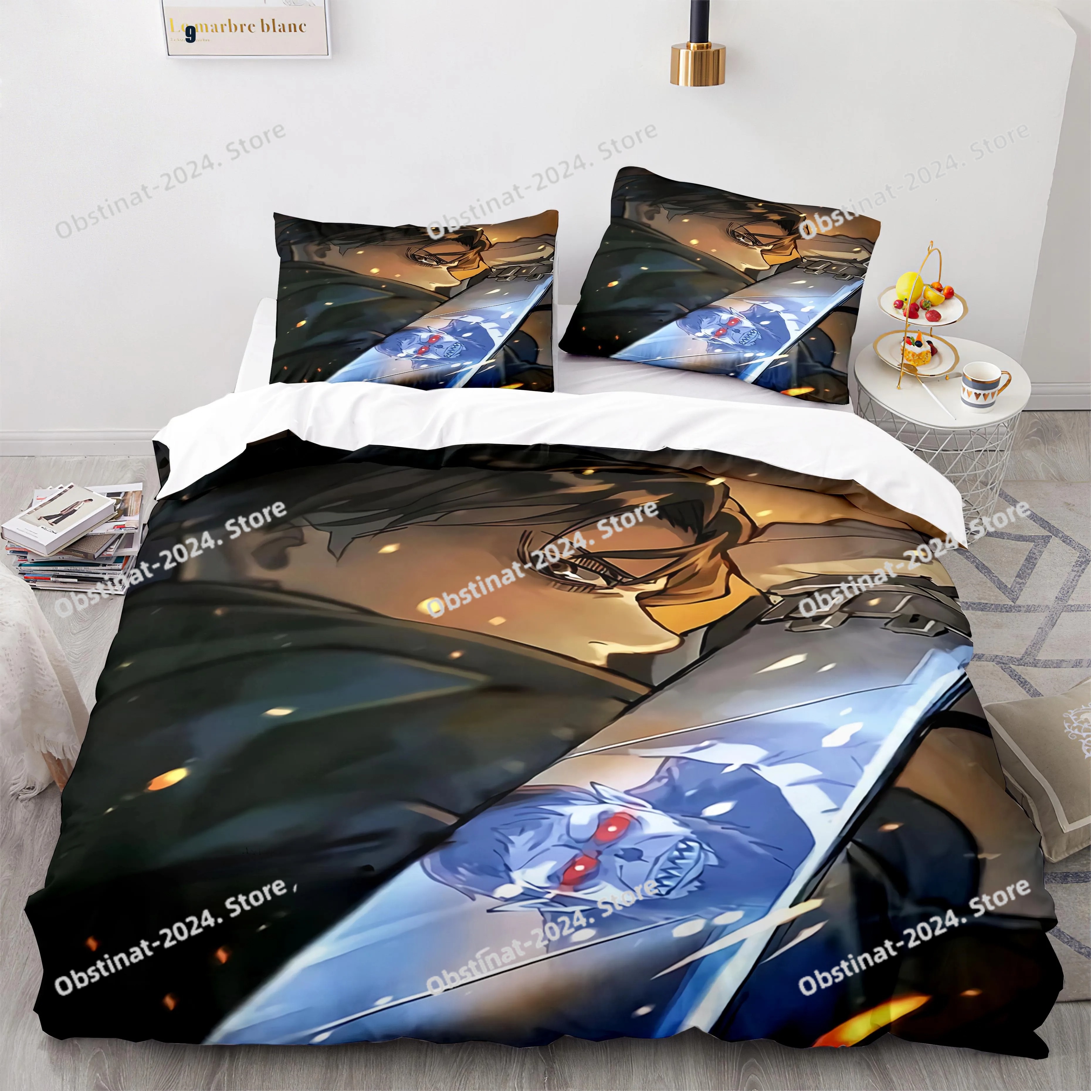 Anime Attack On Titan Bedding  - Home Textiles Bedding 评论和价格