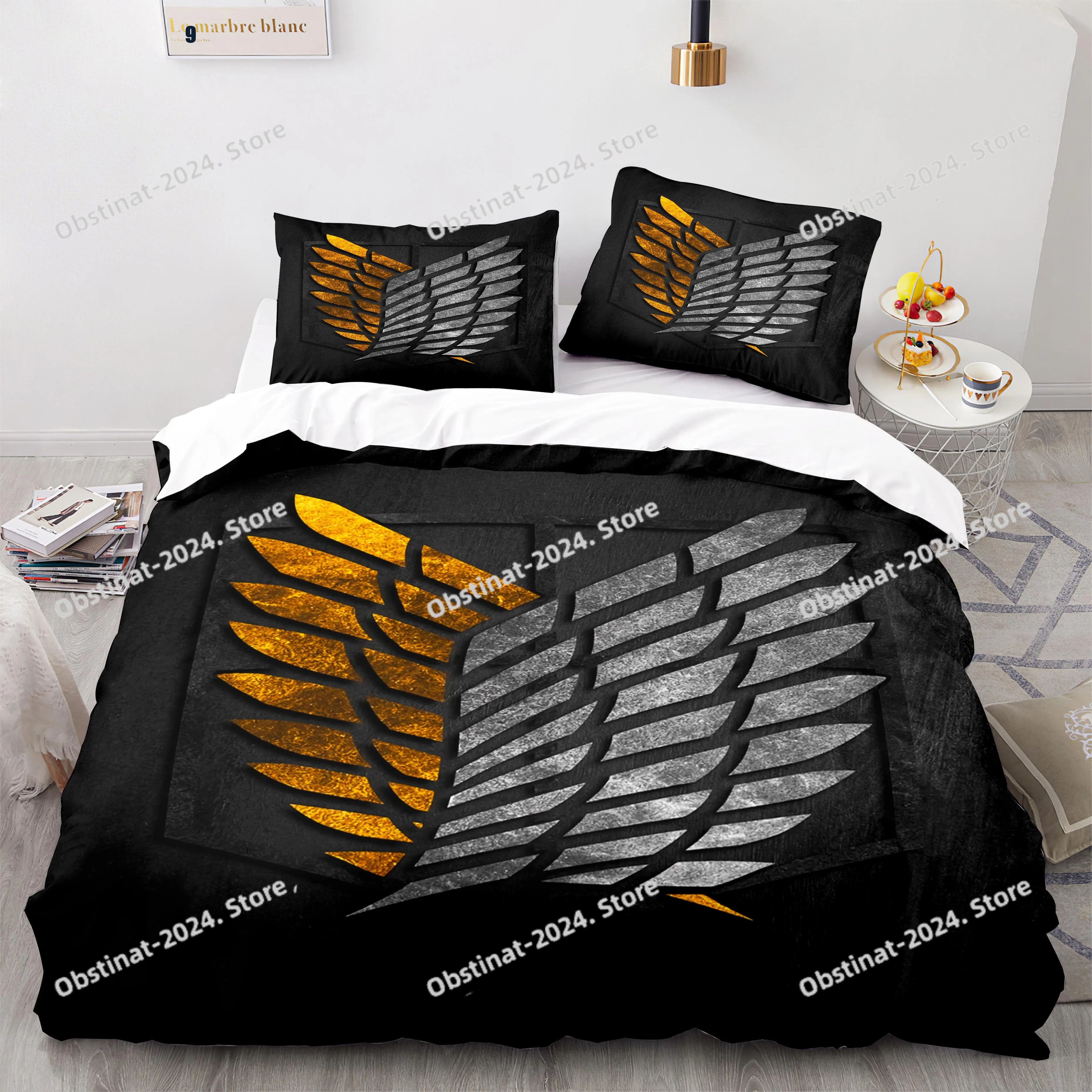 Anime Attack On Titan Bedding  - Home Textiles Bedding 评论和价格