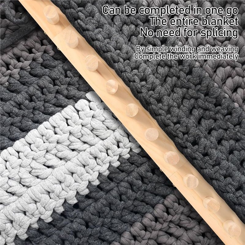 ABZC-Blanket Loom, 4Pcs Chunky - Throw Blanket Chunky Knit 评论和价格