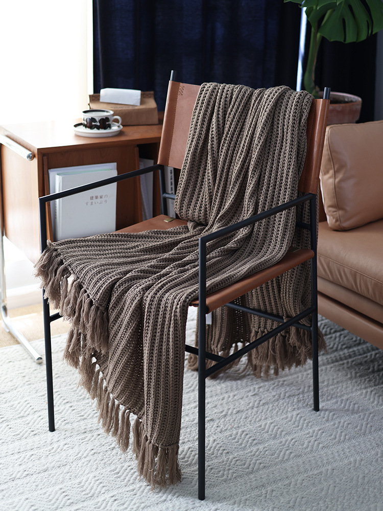 Chunky Solid Knit Throw Blanke - Throw Blanket Chunky Knit 评论和价格