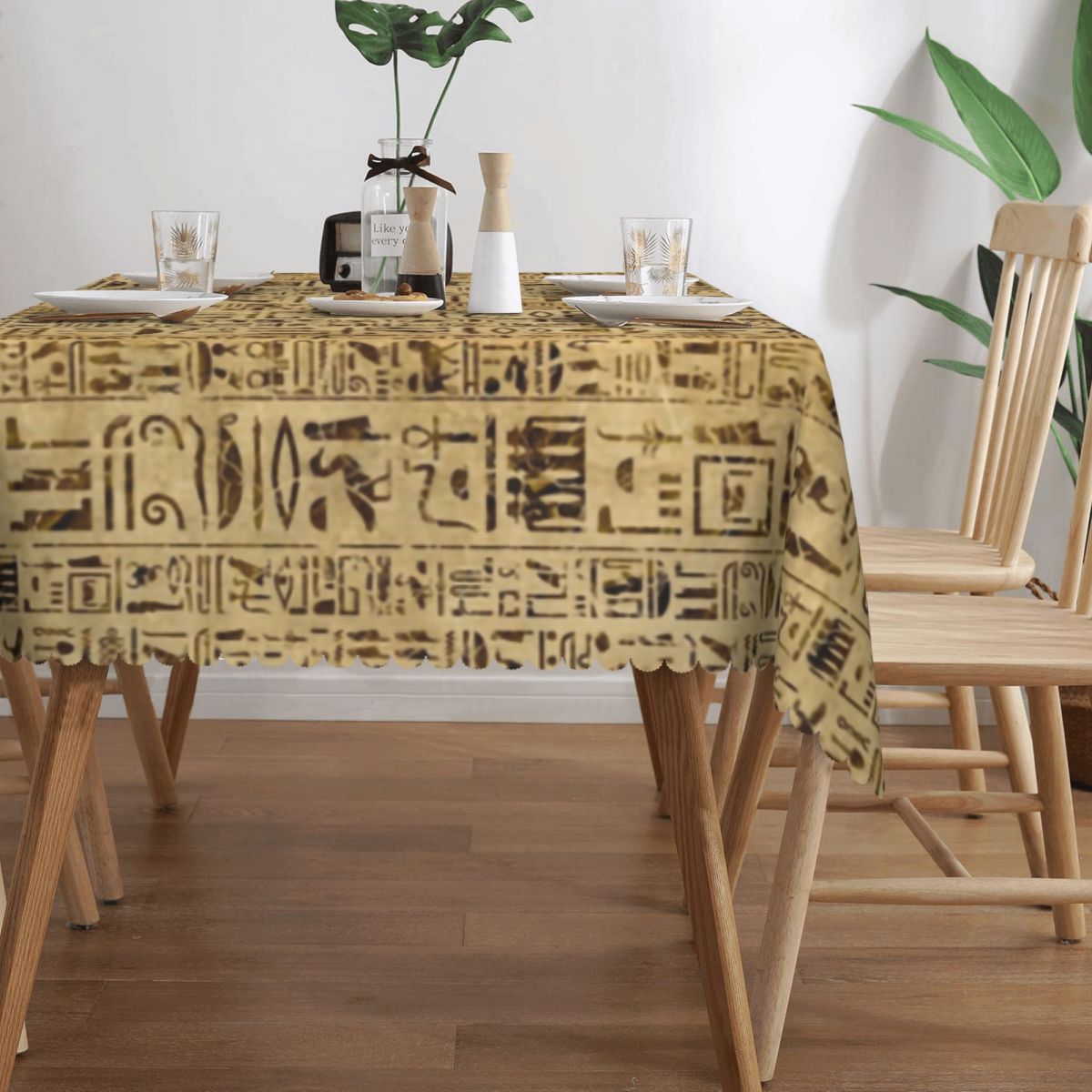 Egyptian Hieroglyphs On Papyru - Home Textiles Egypt 评论和价格