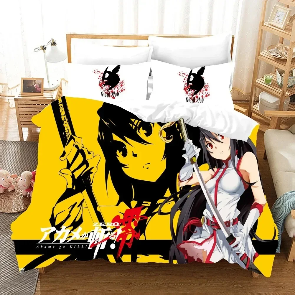 Anime Akame ga KILL Bedding se - Home Textiles Bedding 评论和价格