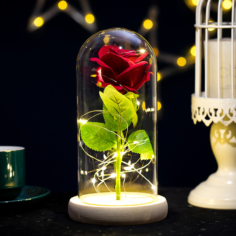 Glowing Plush Artificial Rose  - Home And Textiles Today 评论和价格