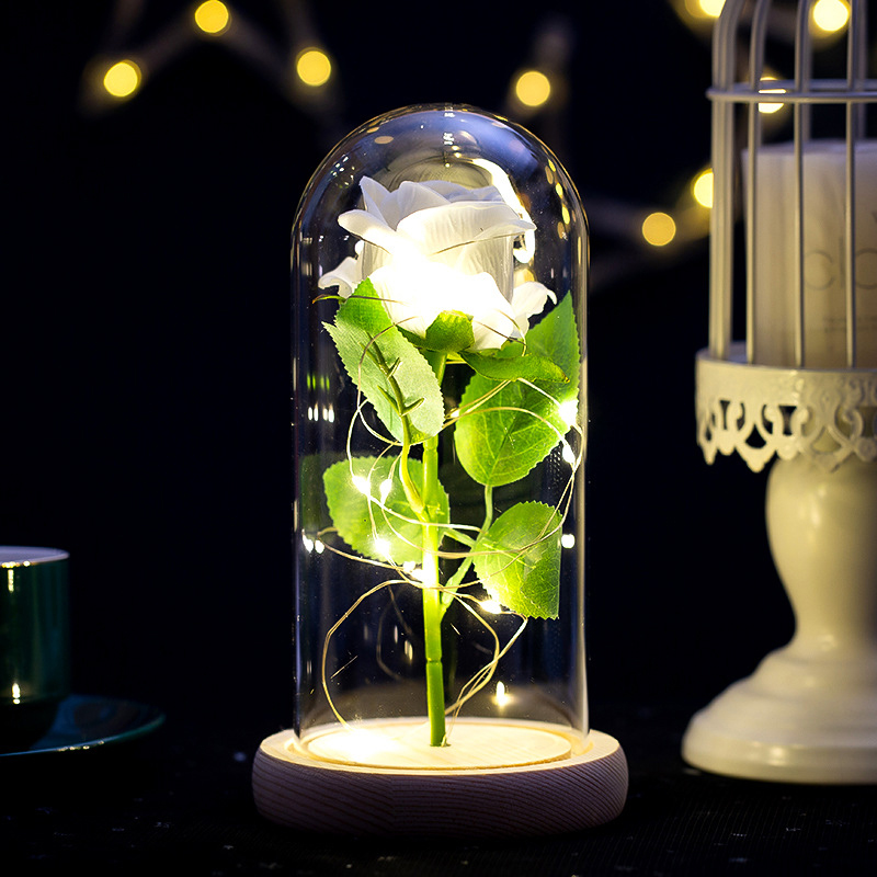 Glowing Plush Artificial Rose  - Home And Textiles Today 评论和价格