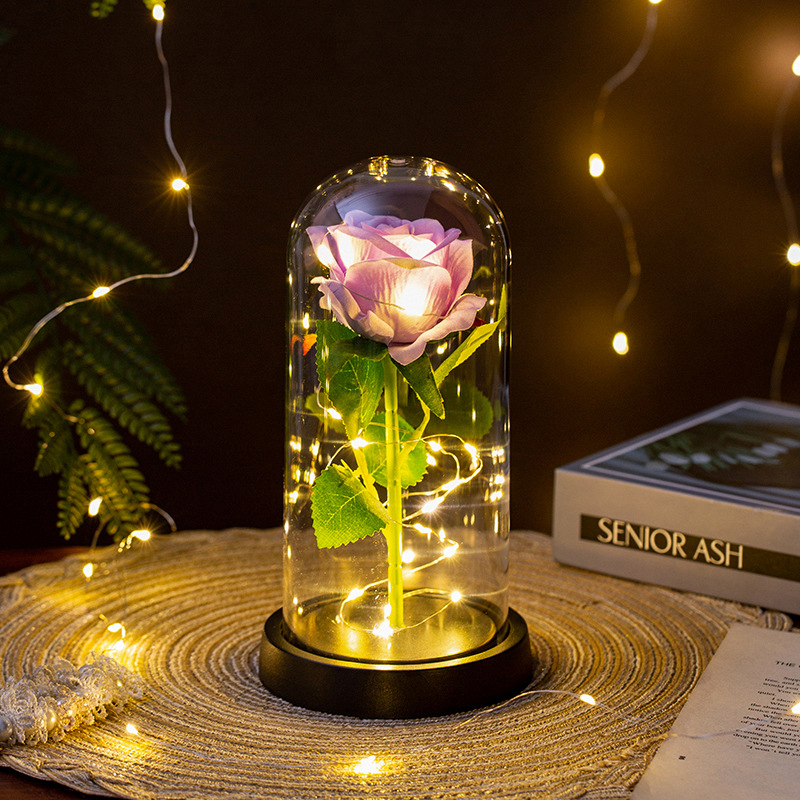 Glowing Plush Artificial Rose  - Home And Textiles Today 评论和价格