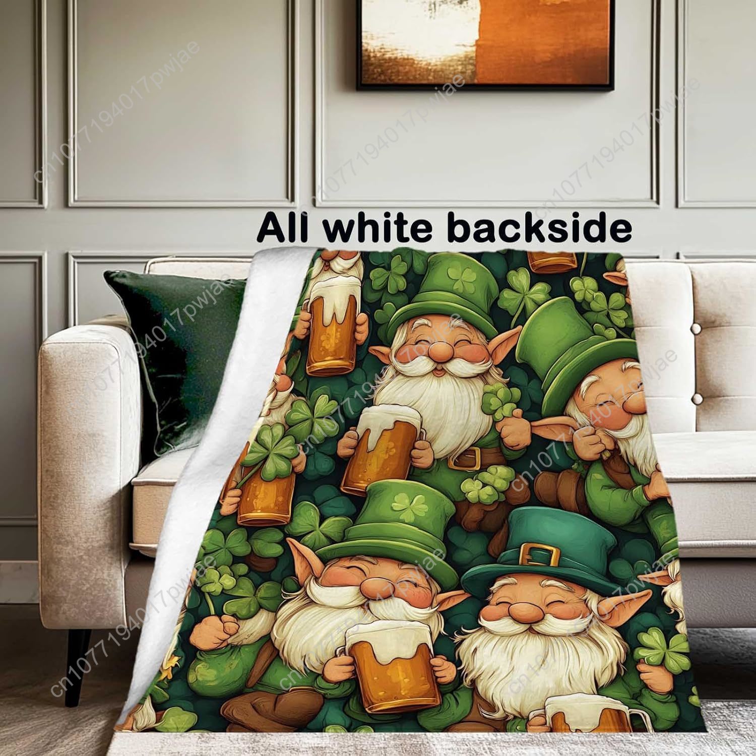 St. Patrick’s Day Gnome Throw  - Home And Textiles Today 评论和价格