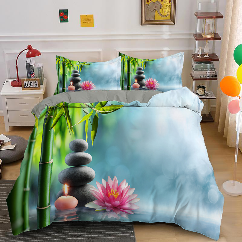 Zen Stone Green Bamboo Duvet C - Home Textiles Bedding 评论和价格