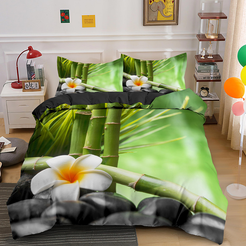 Zen Stone Green Bamboo Duvet C - Home Textiles Bedding 评论和价格
