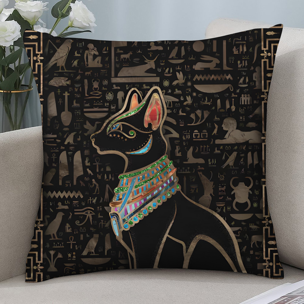 Ancient Egypt Anubis Pillow Ca - Home Textiles Egypt 评论和价格