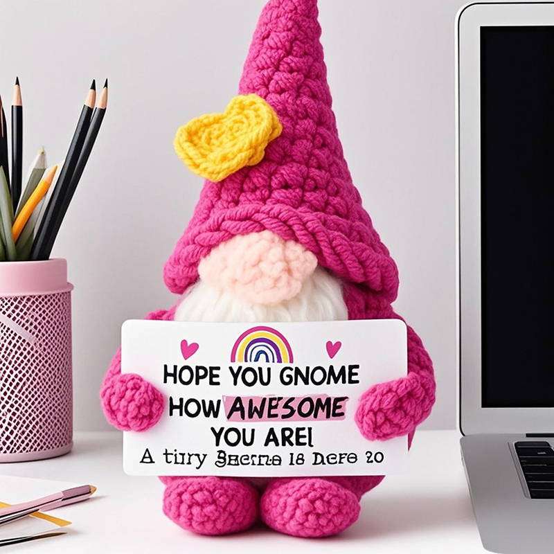 Positive Energy Crochet Gnome  - Home And Textiles Today 评论和价格