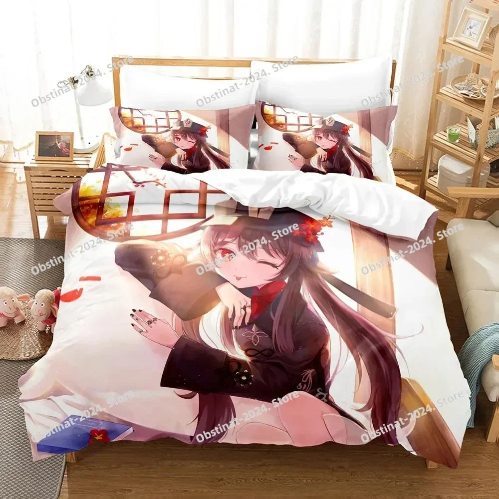 Hu Tao Bedding Set Genshin Imp - Home Textiles Bedding 评论和价格