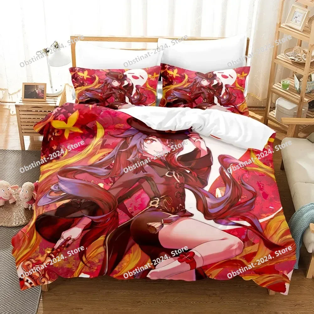Hu Tao Bedding Set Genshin Imp - Home Textiles Bedding 评论和价格