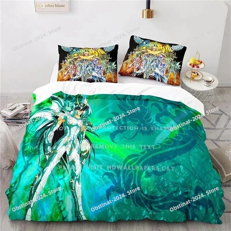 Anime Saint Seiya Bedding Set  - Home Textiles Bedding 评论和价格