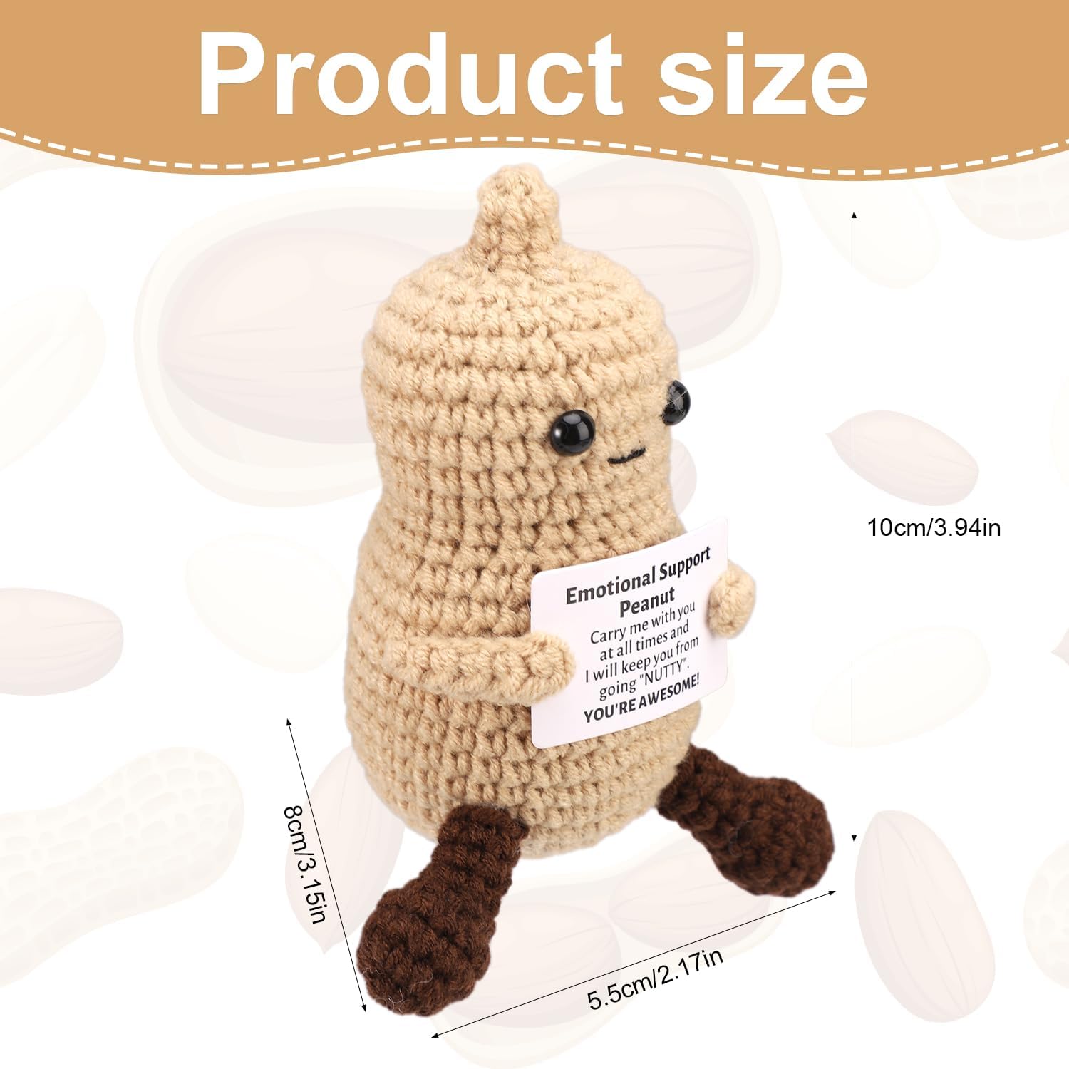 Funny Crochet Peanut Handmade  - Home And Textiles Today 评论和价格