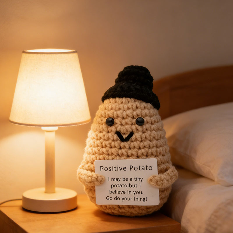 Cute Positive Potato Crochet D - Home And Textiles Today 评论和价格