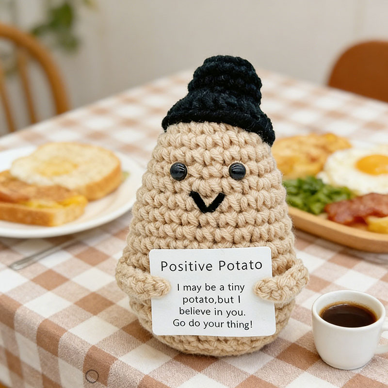 Cute Positive Potato Crochet D - Home And Textiles Today 评论和价格