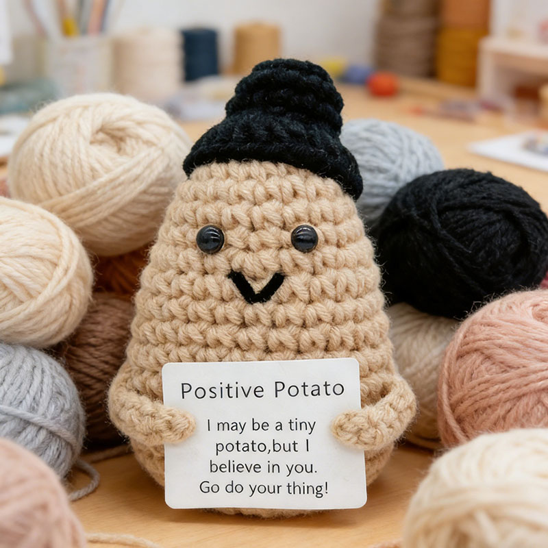 Cute Positive Potato Crochet D - Home And Textiles Today 评论和价格