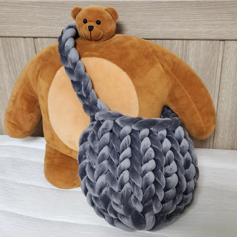 1KG 1000G Super Chunky Yarn Ba - Throw Blanket Chunky Knit 评论和价格