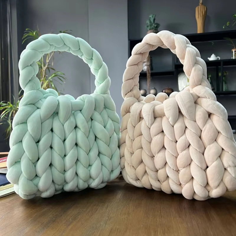 1KG 1000G Super Chunky Yarn Ba - Throw Blanket Chunky Knit 评论和价格